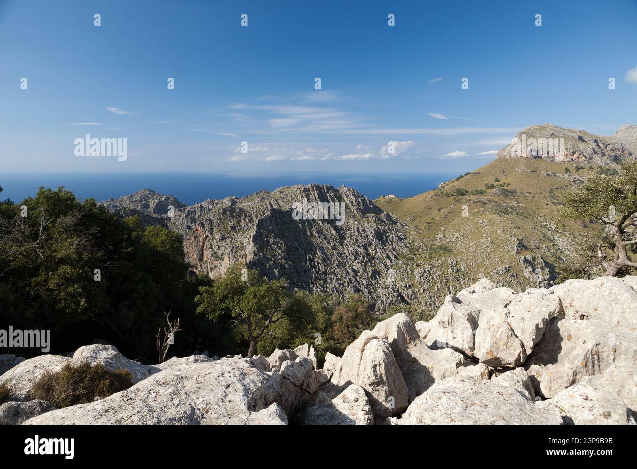 Serra de Tramuntana - mountains on Mallorca, Spain Stock Photo