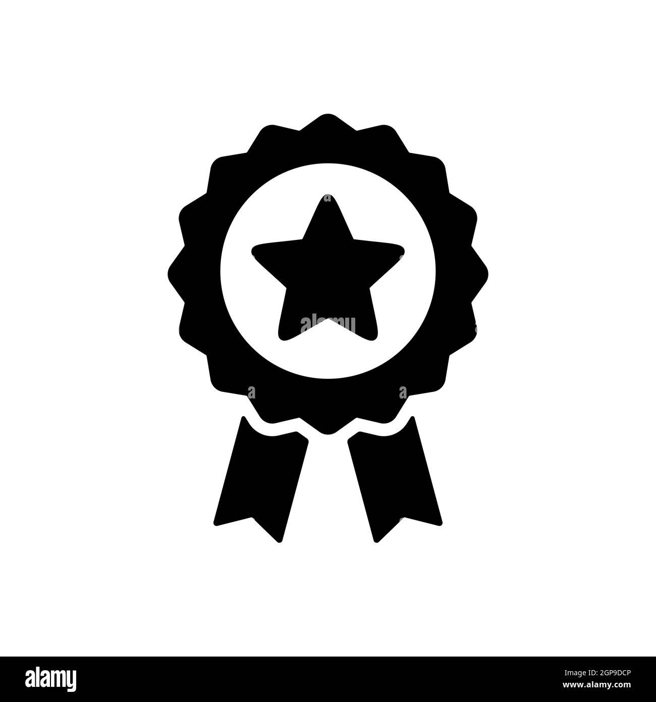 Ribbon award best seller glyph icon. Bestseller tag sale label, badge