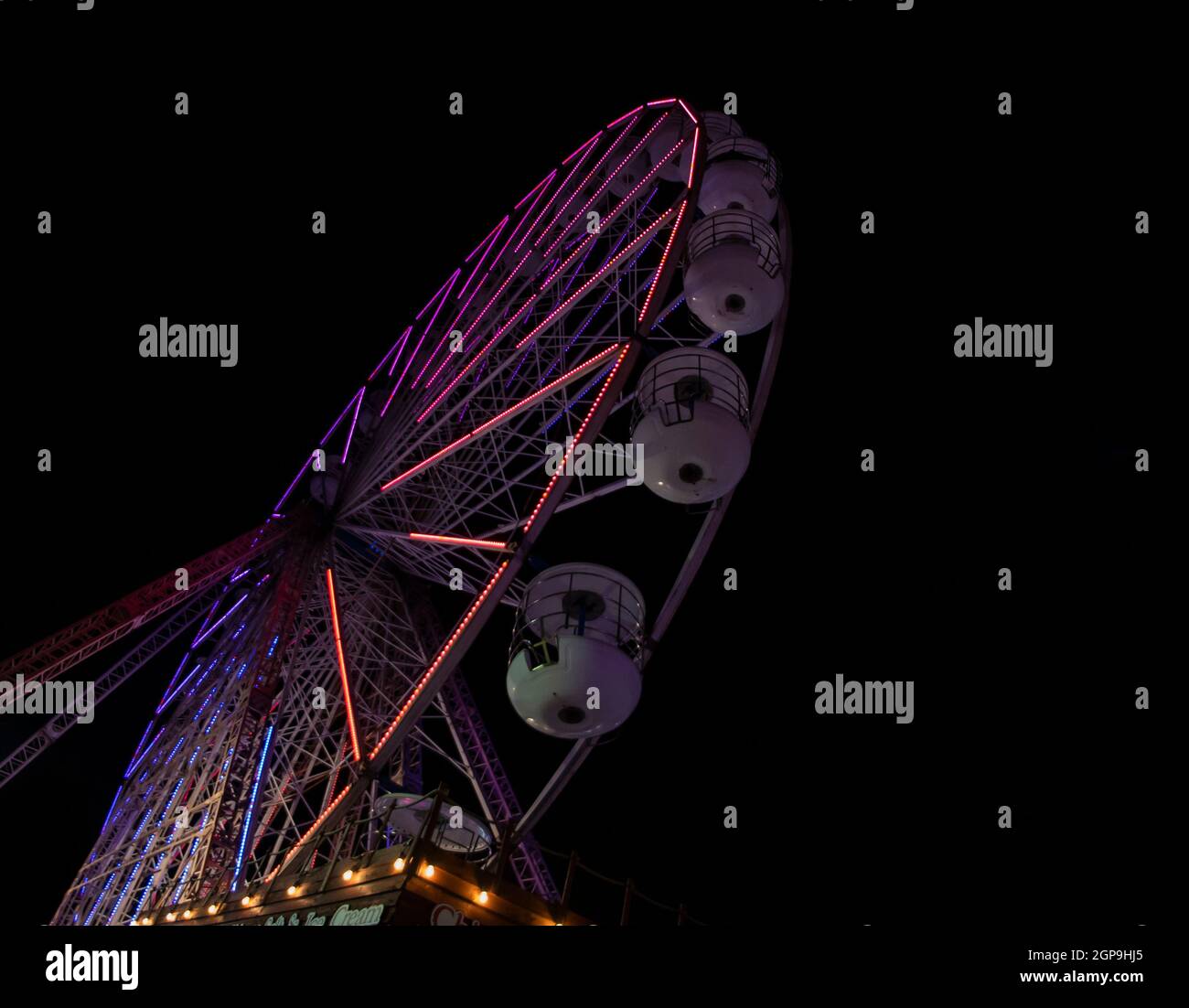 The Big Wheel on Central Pier, Blackpool Illuminations, Blackpool at