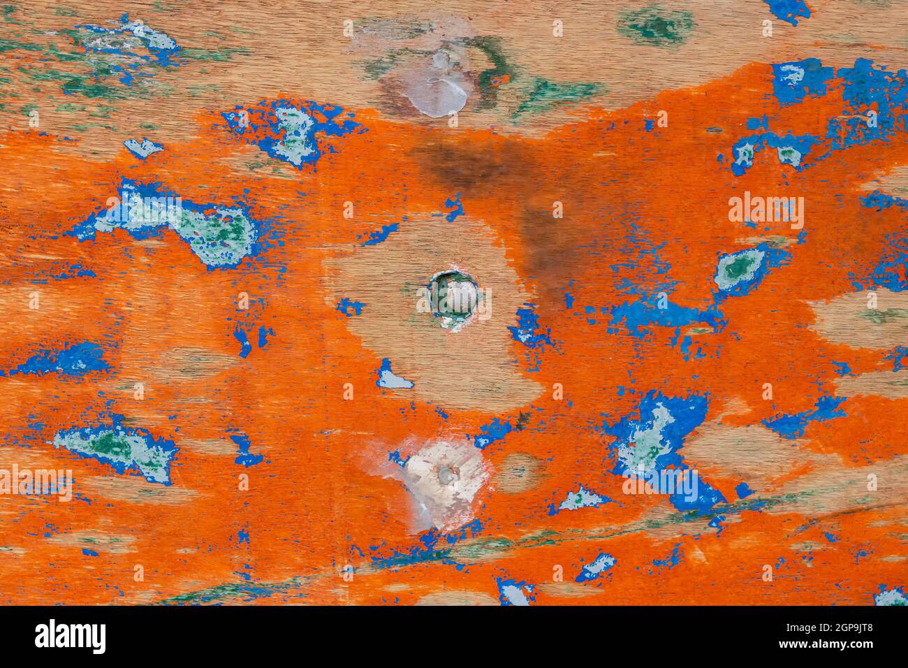The texture of abstract color painting on old wooden surface background ...