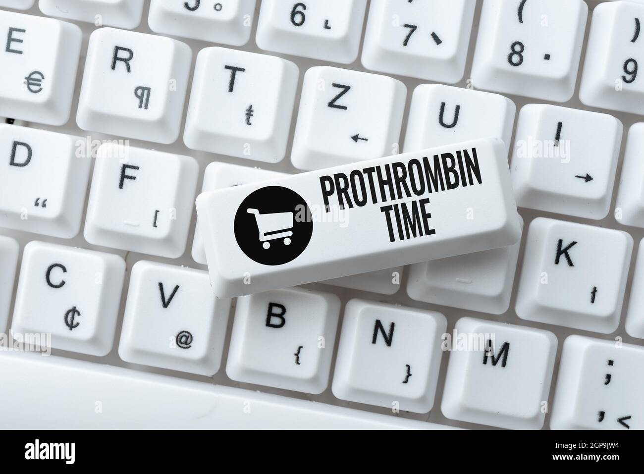 Text showing inspiration Prothrombin Time. Word for evaluate your ability to appropriately form blood clots Internet Browsing And Online Research Stock Photo