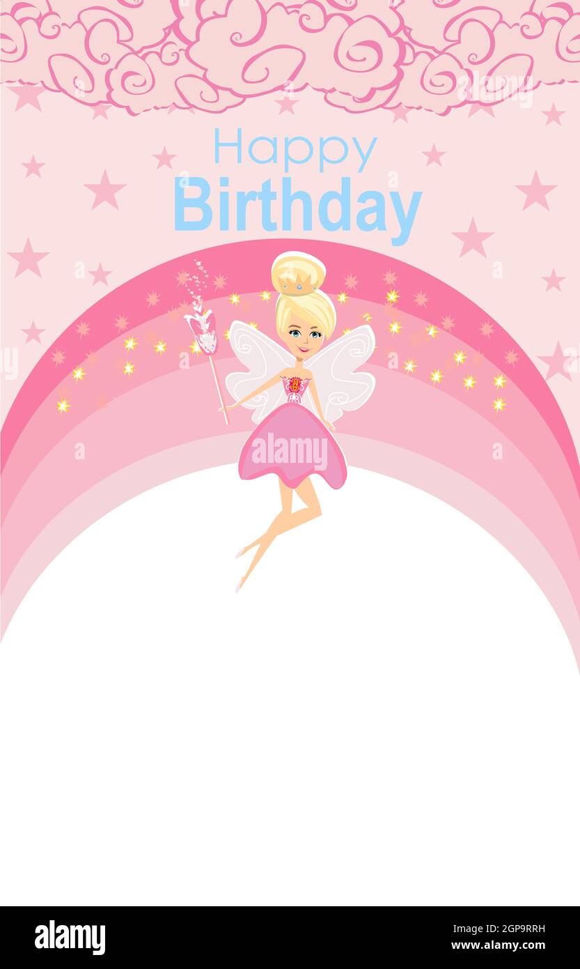 decorative-birthday-card-beautiful-fairy-stock-photo-alamy