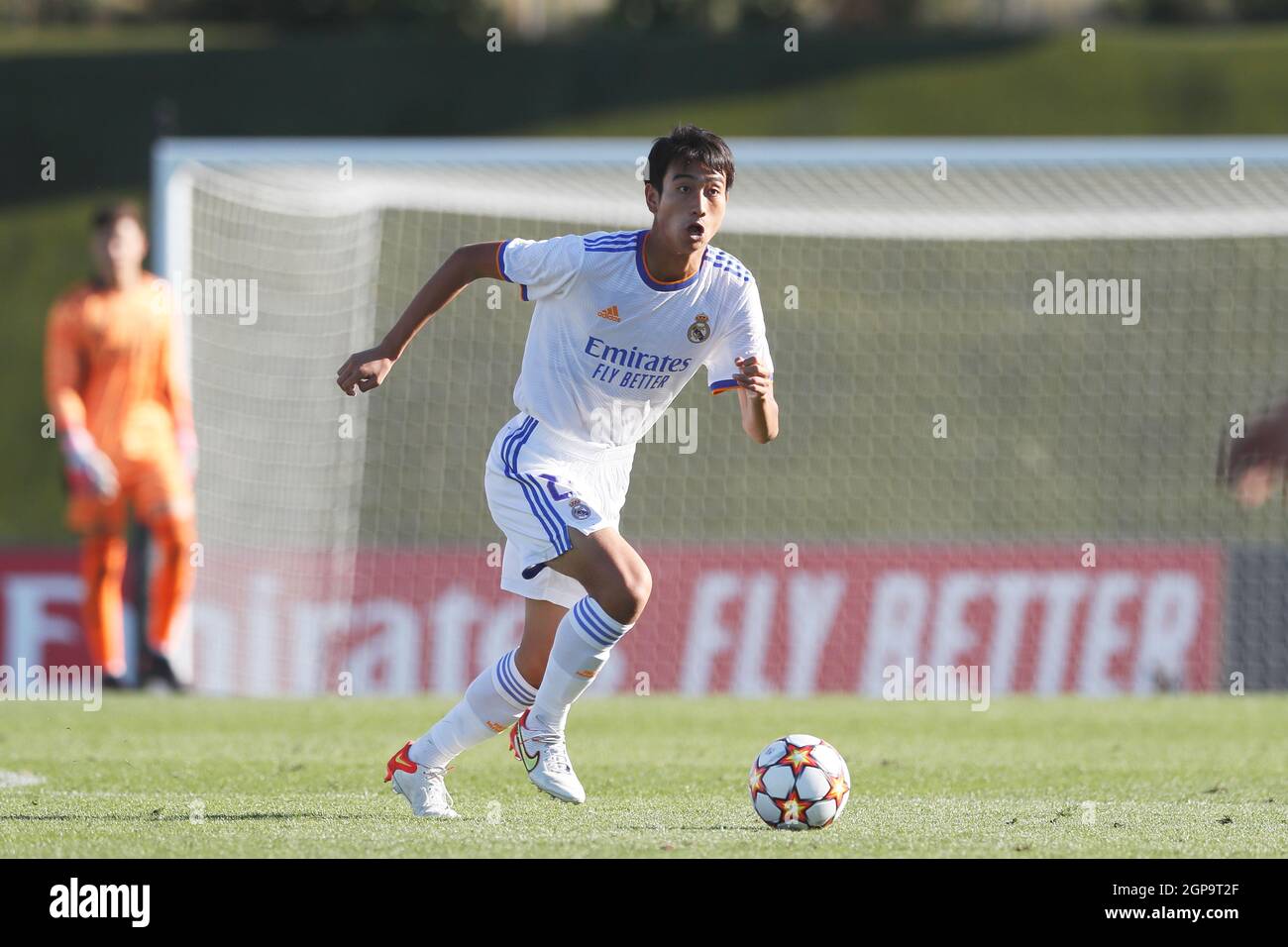 Madrid Spain 28th Sep 21 Takuhiro Nakai Real Football Soccer Uefa Youth League Group D Match Between Real Madrid Cf 4 1 Sheriff Tiraspol At The Estadio Alfredo Di Stefano In Madrid Spain