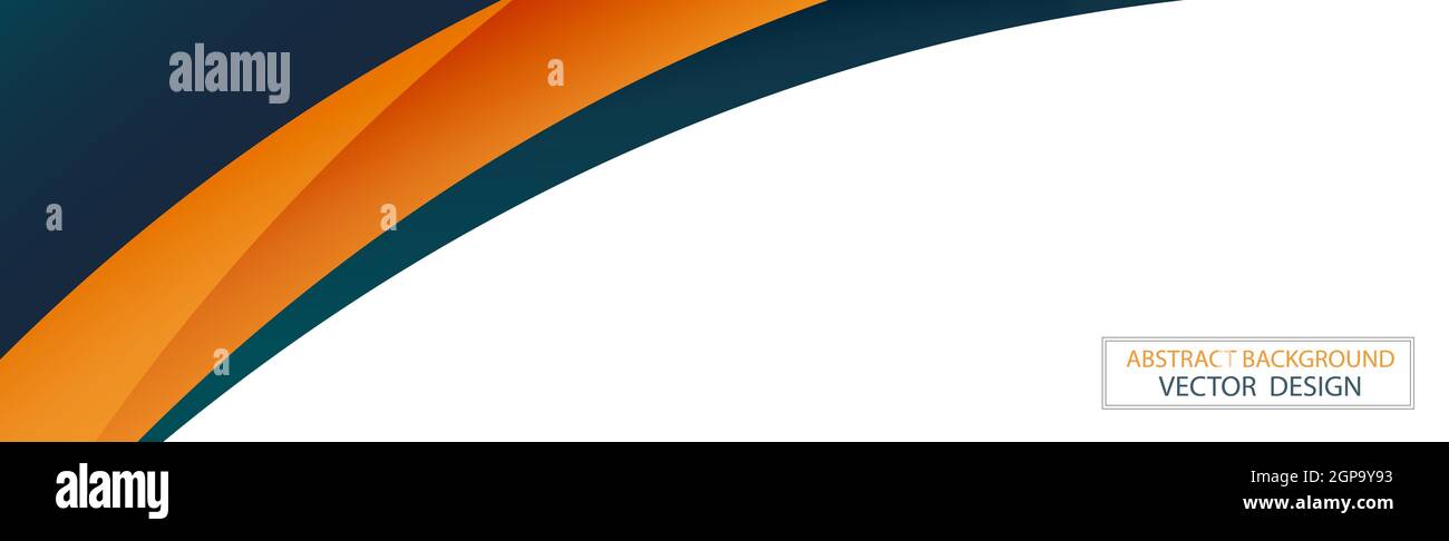 Abstract web template black and orange lines on white background ...
