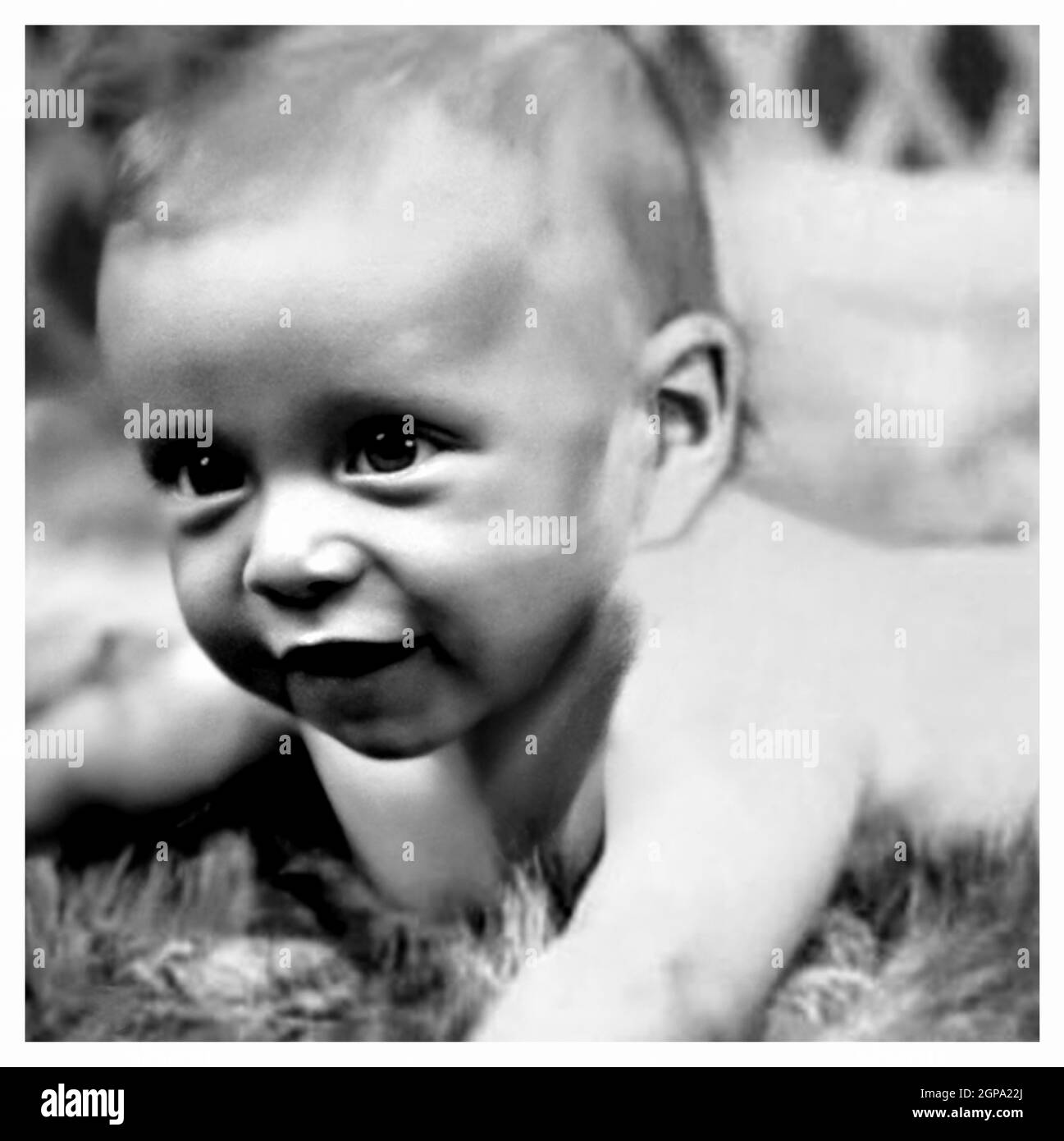 1940 , october , NEW YORK , USA : The celebrated american actor AL PACINO  ( born 25 april 1940 ) when was a young baby aged only 6 months . Unknown photographer .- HISTORY - FOTO STORICHE - ATTORE - MOVIE - CINEMA - personalità da bambino bambini da giovane - personality personalities when was young - INFANZIA - CHILDHOOD - BAMBINO - BAMBINI - CHILDREN - CHILD - ATTORE - PORTRAIT - RITRATTO - HISTORY - FOTO STORICHE --- ARCHIVIO GBB Stock Photo