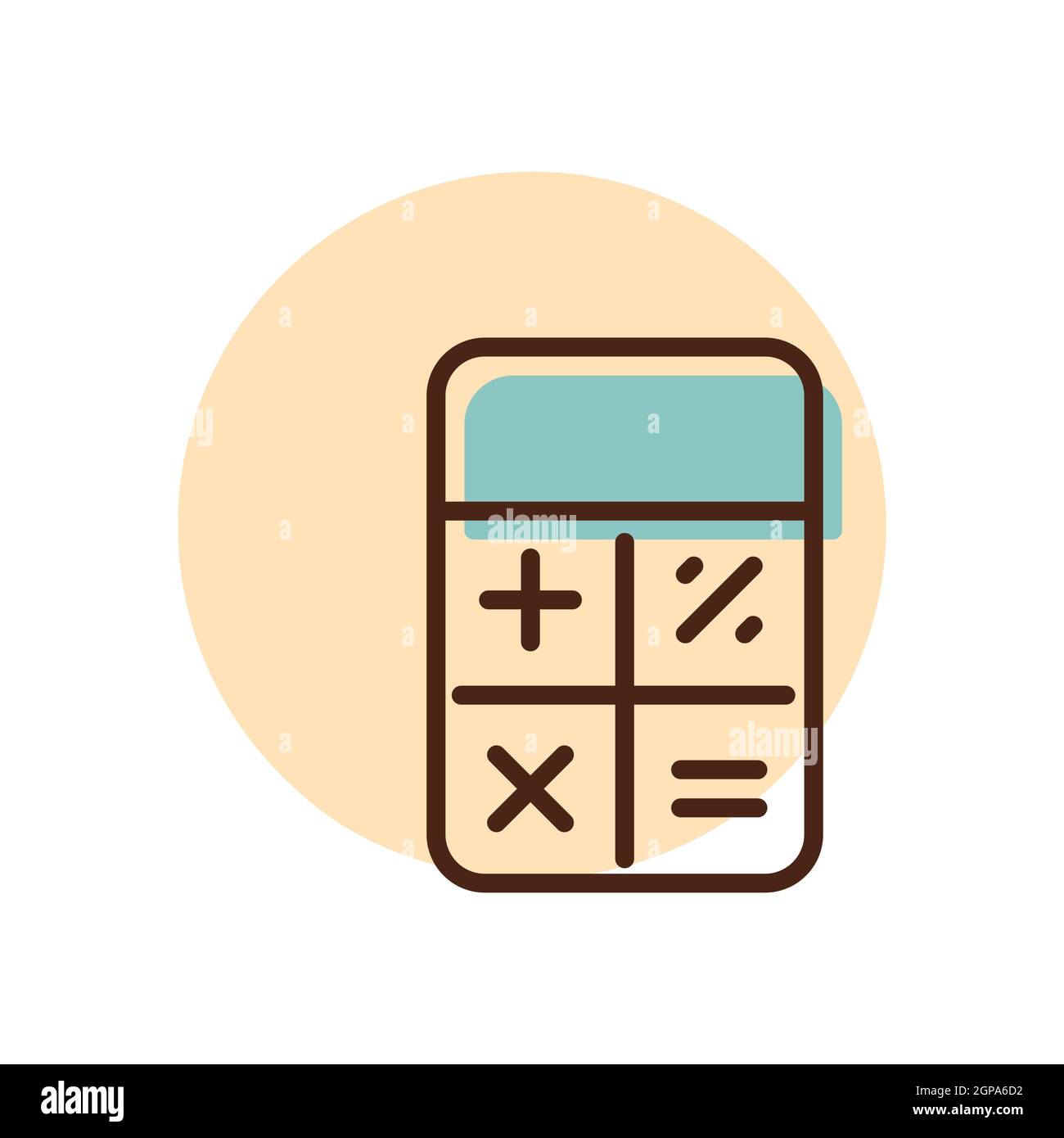 Calculator vector icon, finances sign. Graph symbol for your web site  design, logo, app, UI. Vector illustration, EPS10 Stock Photo - Alamy