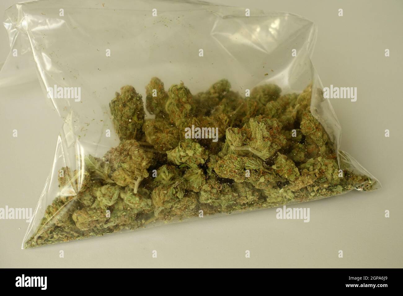 Plastic bag of marijuana hires stock photography and images Alamy