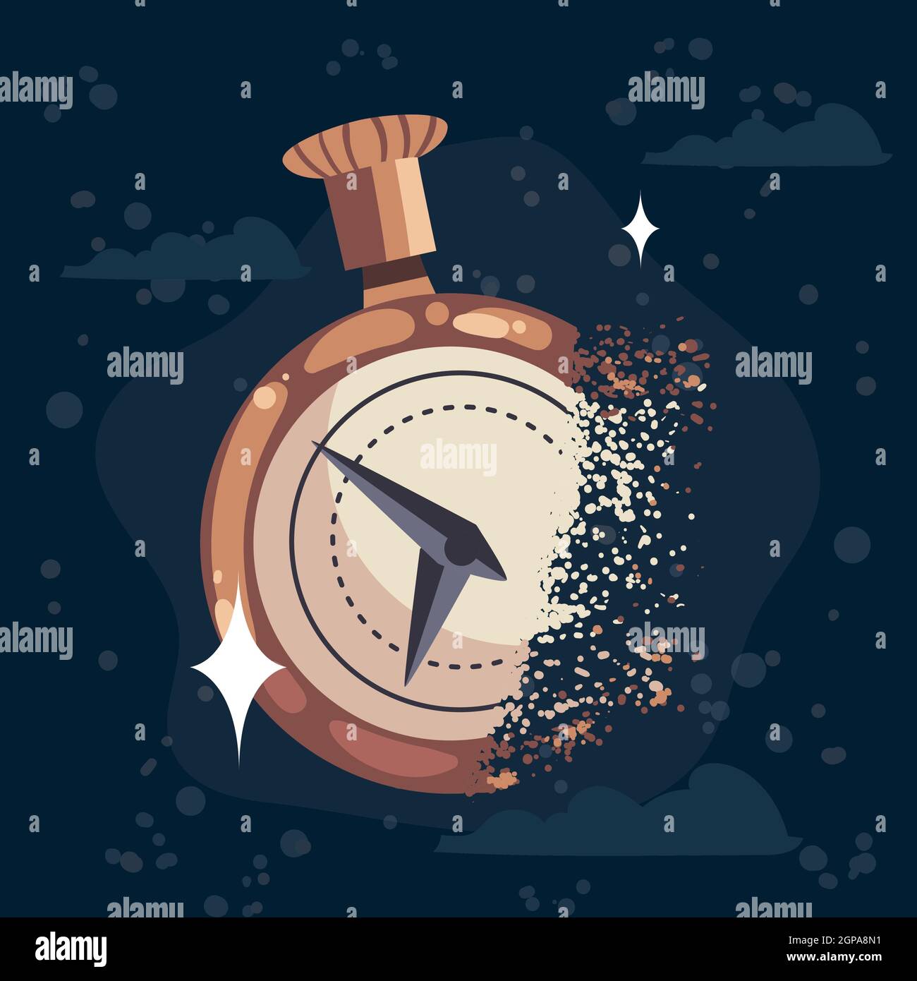 Chronometer instrument, Timer tool sport Stock Vector Image & Art Alamy