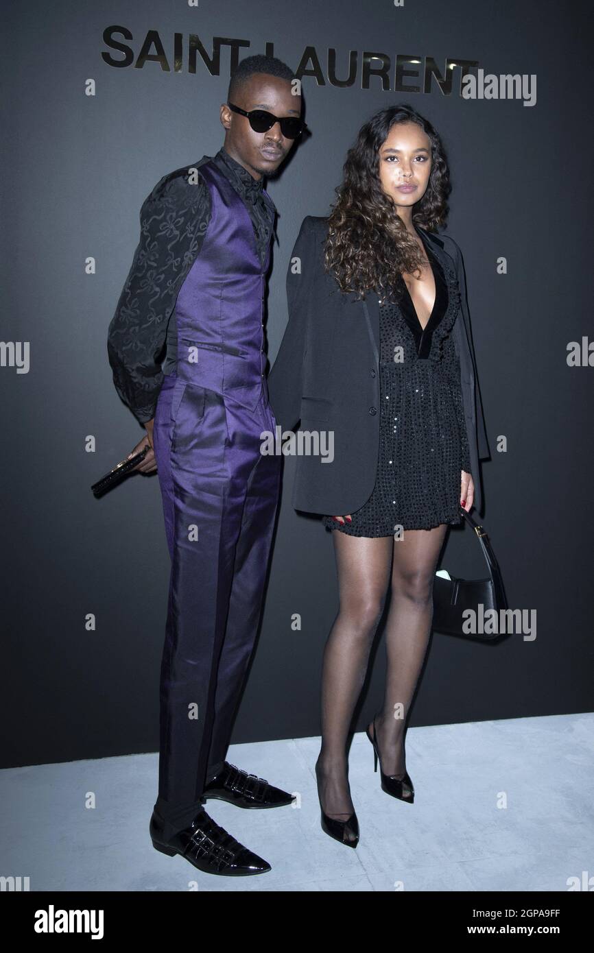 Ashton Sanders And Alisha Boe Attending The Saint Laurent Womenswear Spring Summer 21 Show As Part