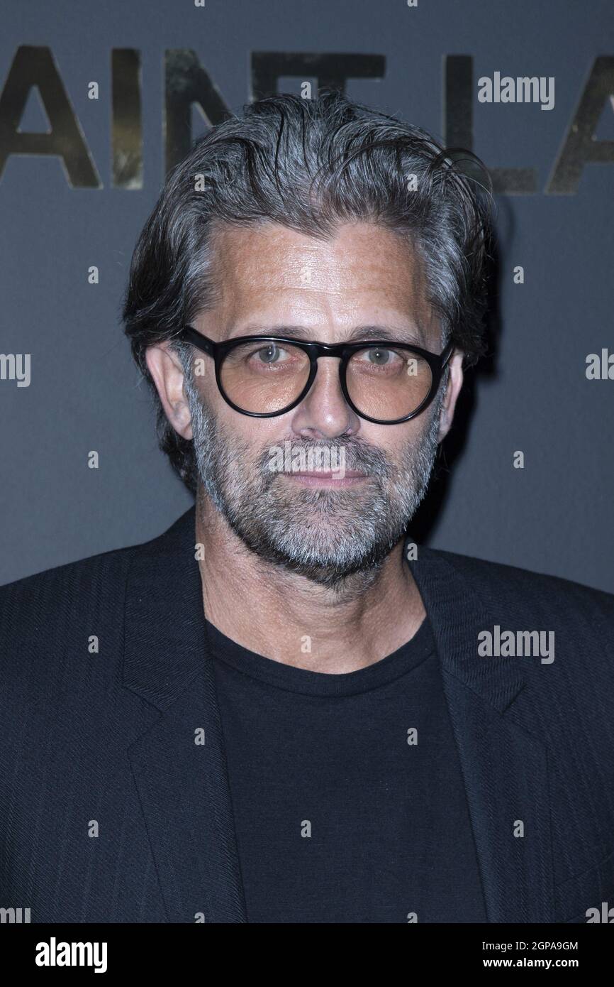 Chris Colls attending the Saint Laurent Womenswear Spring/Summer 2021 show  as part of Paris Fashion Week in Paris, France on September 28, 2021. Photo  by Aurore Marechal/ABACAPRESS.COM Stock Photo - Alamy