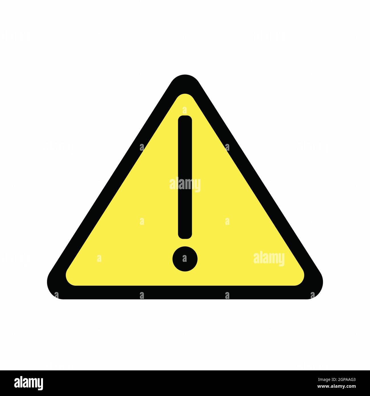 Warning exclamation sign symbol icon vector Stock Vector Image & Art ...