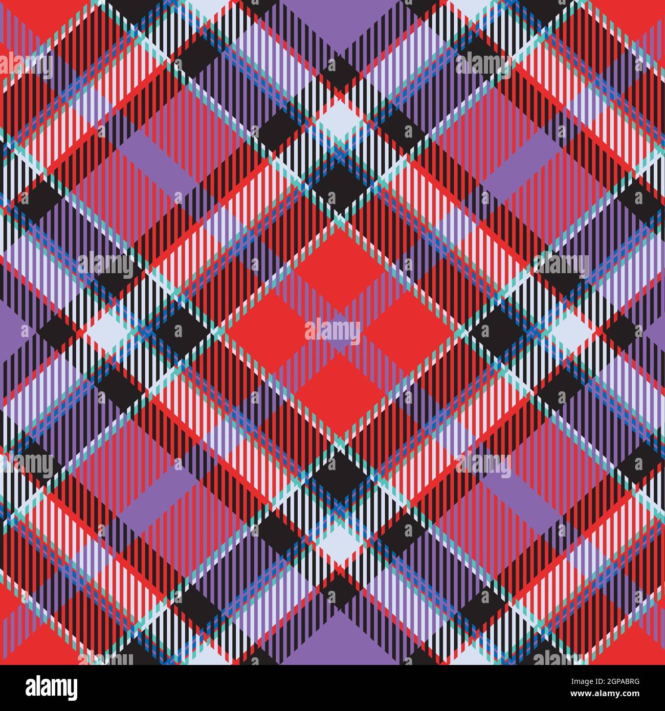 Scotland tartan seamless plaid texture with rhombuses and squares ...
