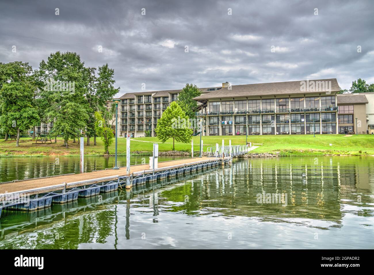 The Lodge at Pickwick Landing State Park on the Tennessee, River in Counce, Tennessee Stock