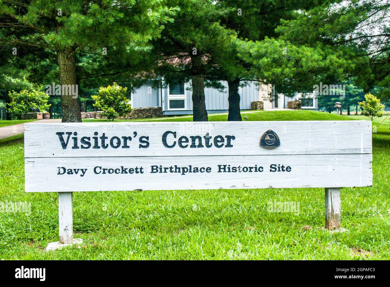 Visitor Center at Davy Crockett Birthplace State Park in Limestone, Tennessee Stock Photo Alamy