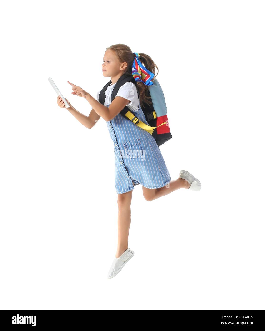Girl pinafore school uniform hi-res stock photography and images - Alamy