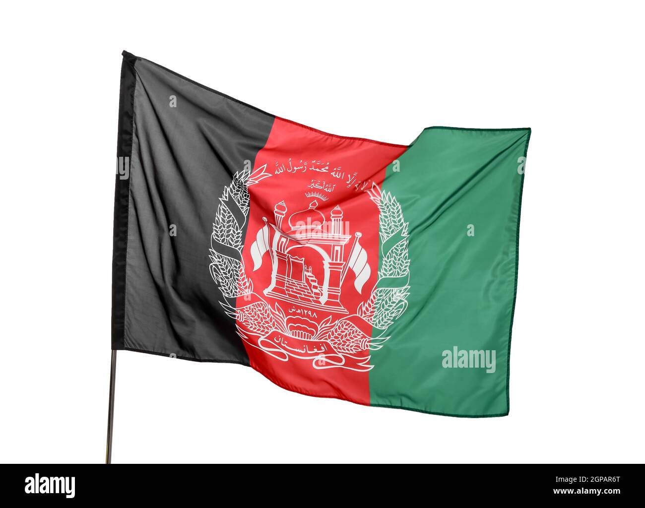 National Afghanistan Flag On White Background Stock Photo Alamy national-afghanistan-flag-on-white-background-stock-photo-alamy