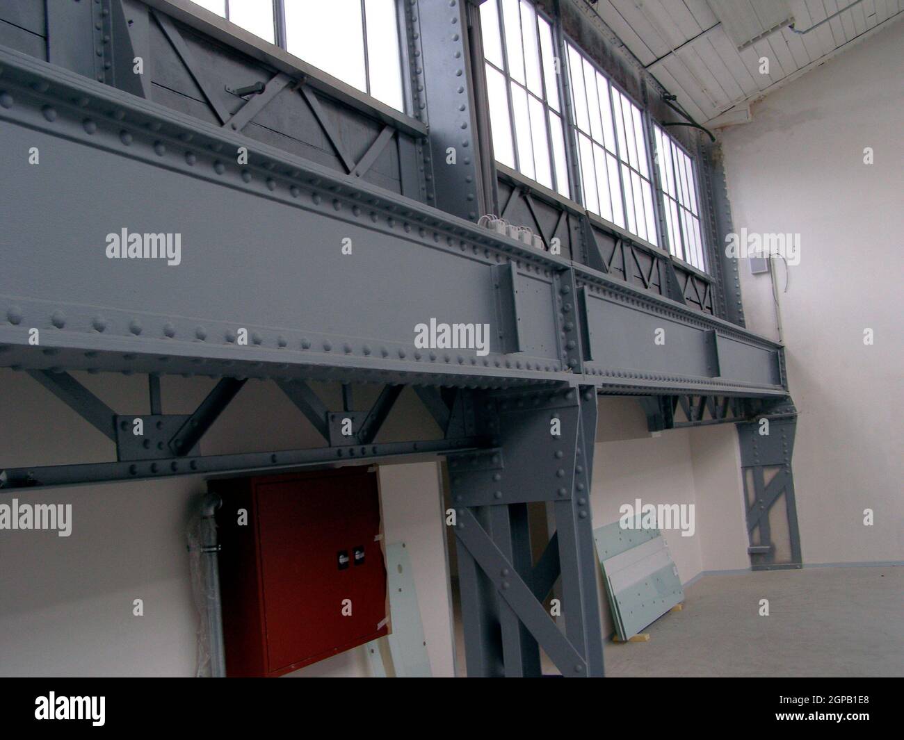 revitalization of an industrial building, indoors, modern building