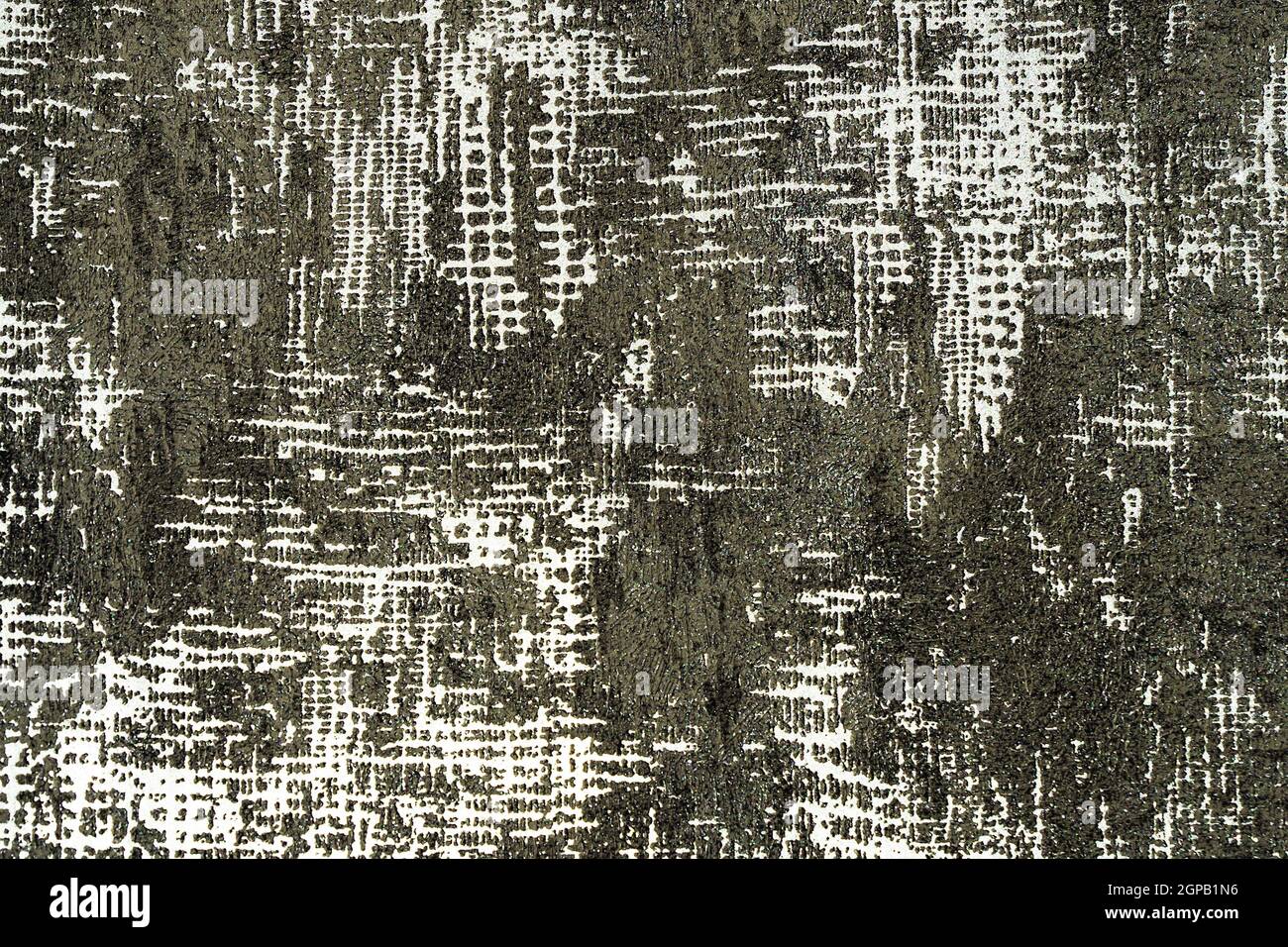 White Canvas Texture Background with Delicate Striped Seamless Pattern. Stock Photo