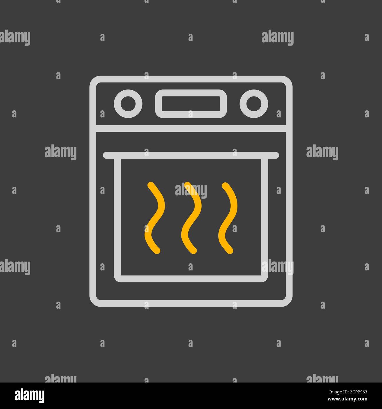 Electric oven vector kitchen icon. Graph symbol for cooking web site