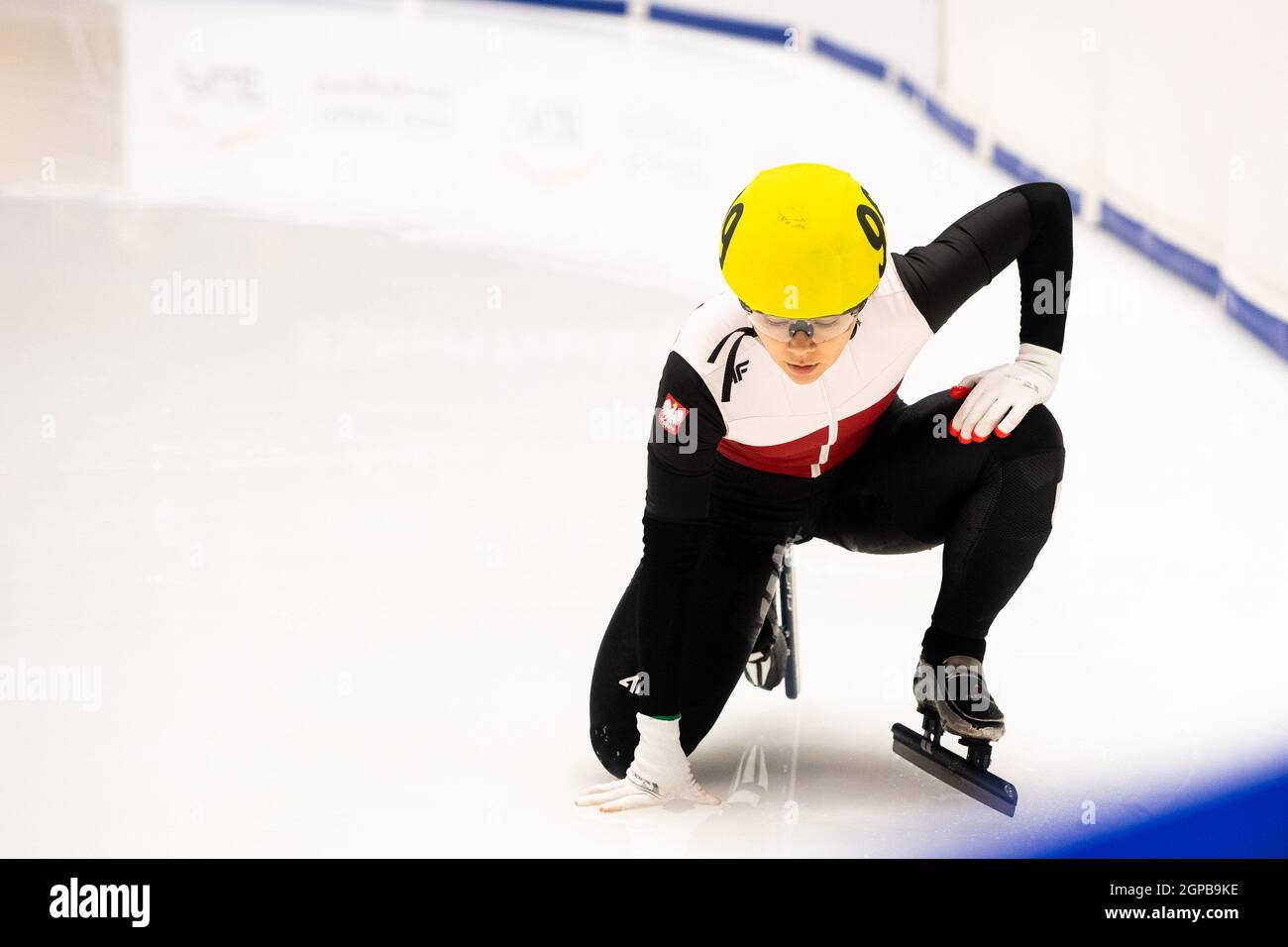 Nikola Mazur seen in action during the Short Track Speed Skating Polish  Ranking Cup 2021 at the Hala Olivia Stock Photo - Alamy
