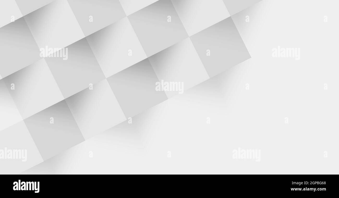 Abstract white background, web template, squares with shadow - Vector ...