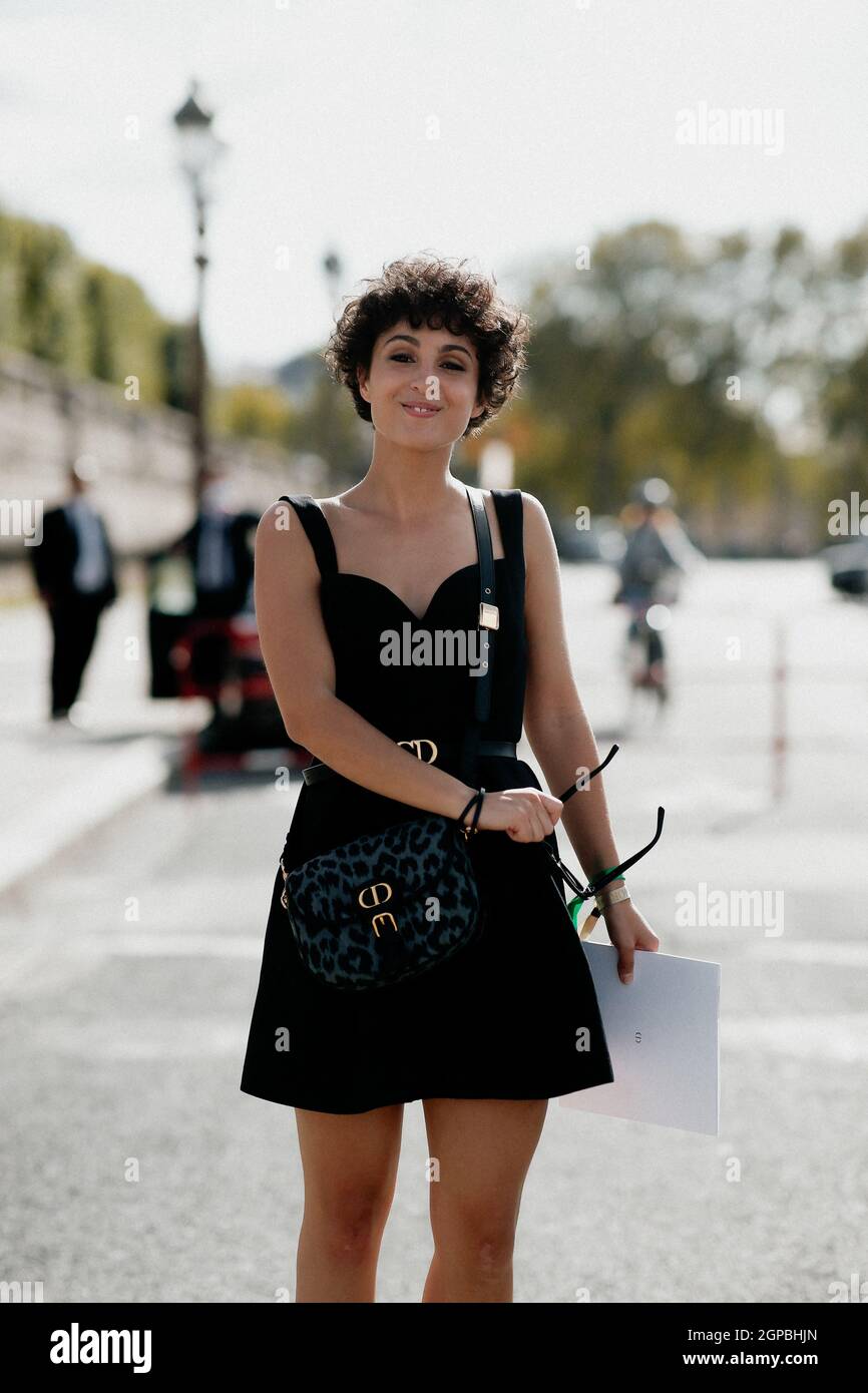 Paris, France. 28th Sep, 2021. Street style, Barbara Pravi arriving at Dior  Spring Summer 2022 show, held at Tuileries Garden, Paris, France, on  September 28, 2021. Photo by Marie-Paola Bertrand-Hillion/ABACAPRESS.COM  Credit: Abaca