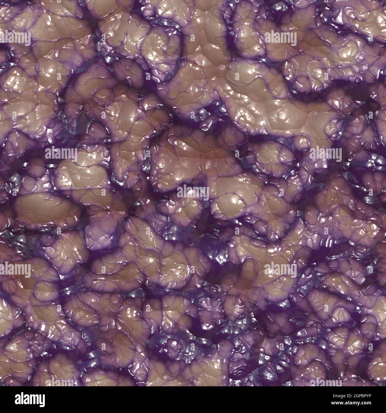 Purple blotchy varicose veins through skin seamless texture 3D illustration Stock Photo