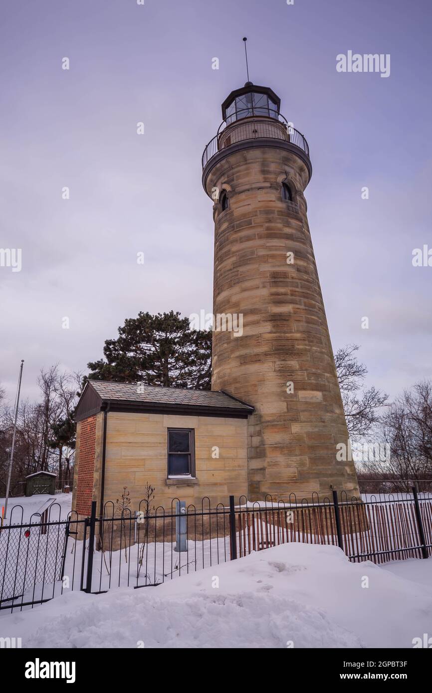 Erie Land Lighthouse Stock Photo
