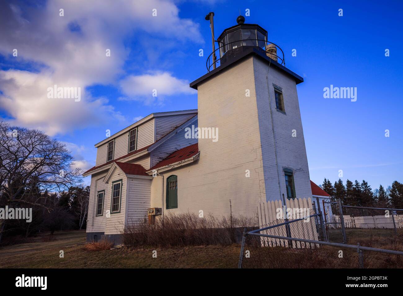 Fort Point Lighthouse Stock Photo