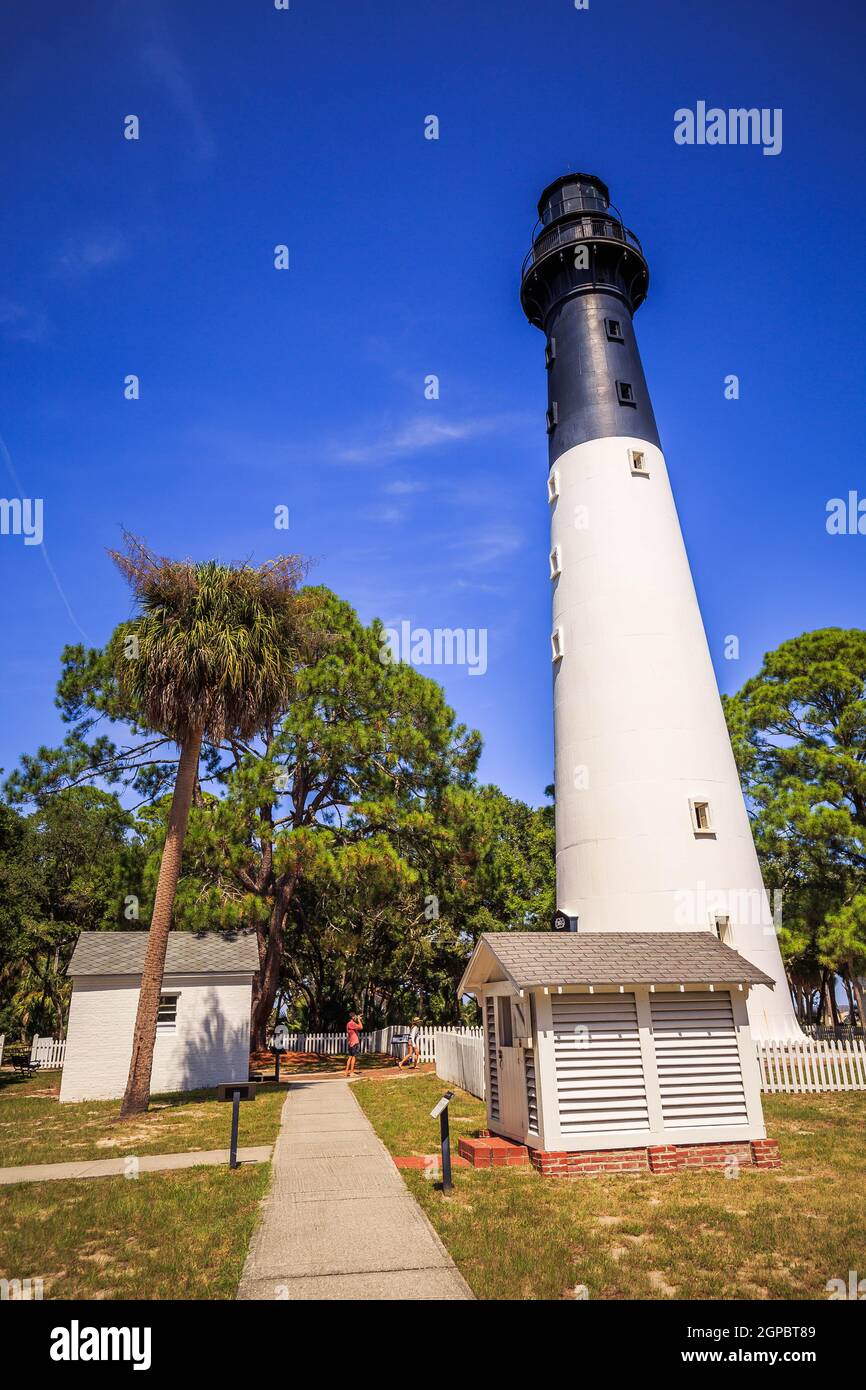 Hunting Island Lighthouse Stock Photo