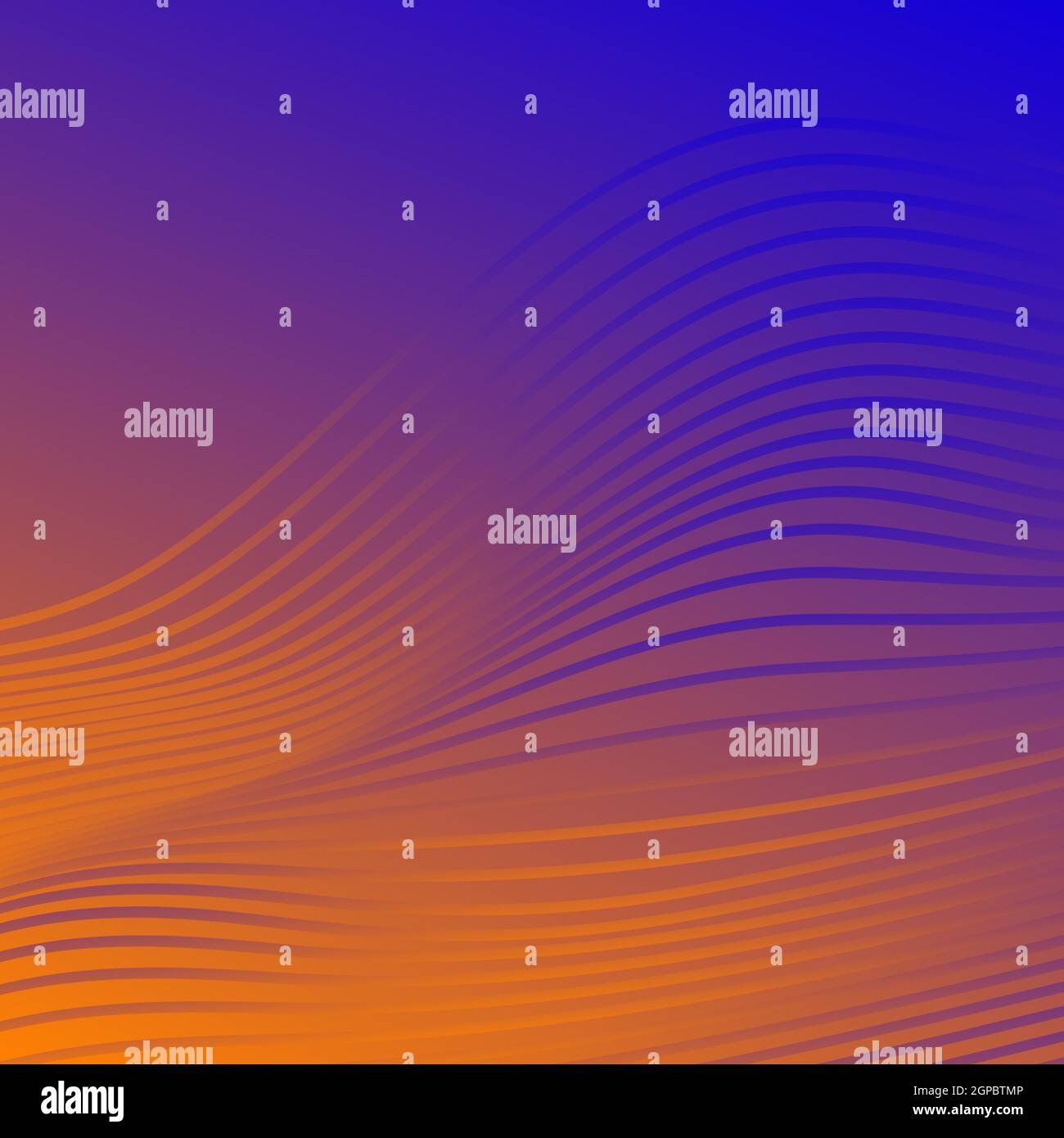 Purpleorange abstract background with wavy lines Vector illustration