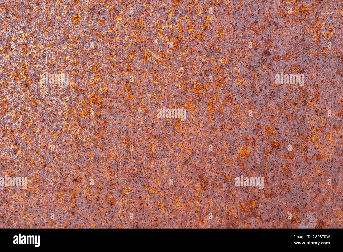 Corroded Metal Rusty Wall Plate Background. Stock Photo