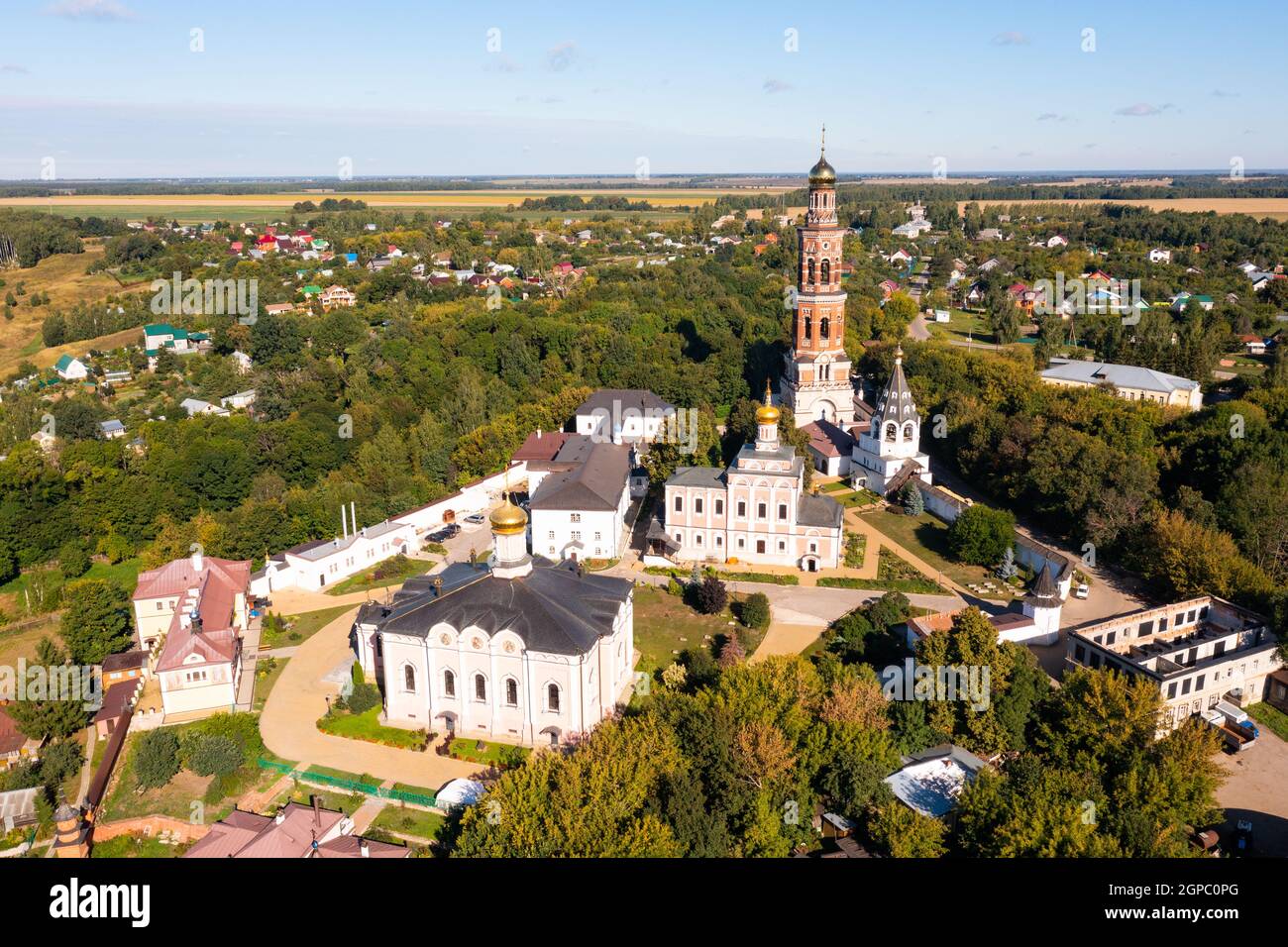 Aerial photo of Poshchupovo, Russia Stock Photo