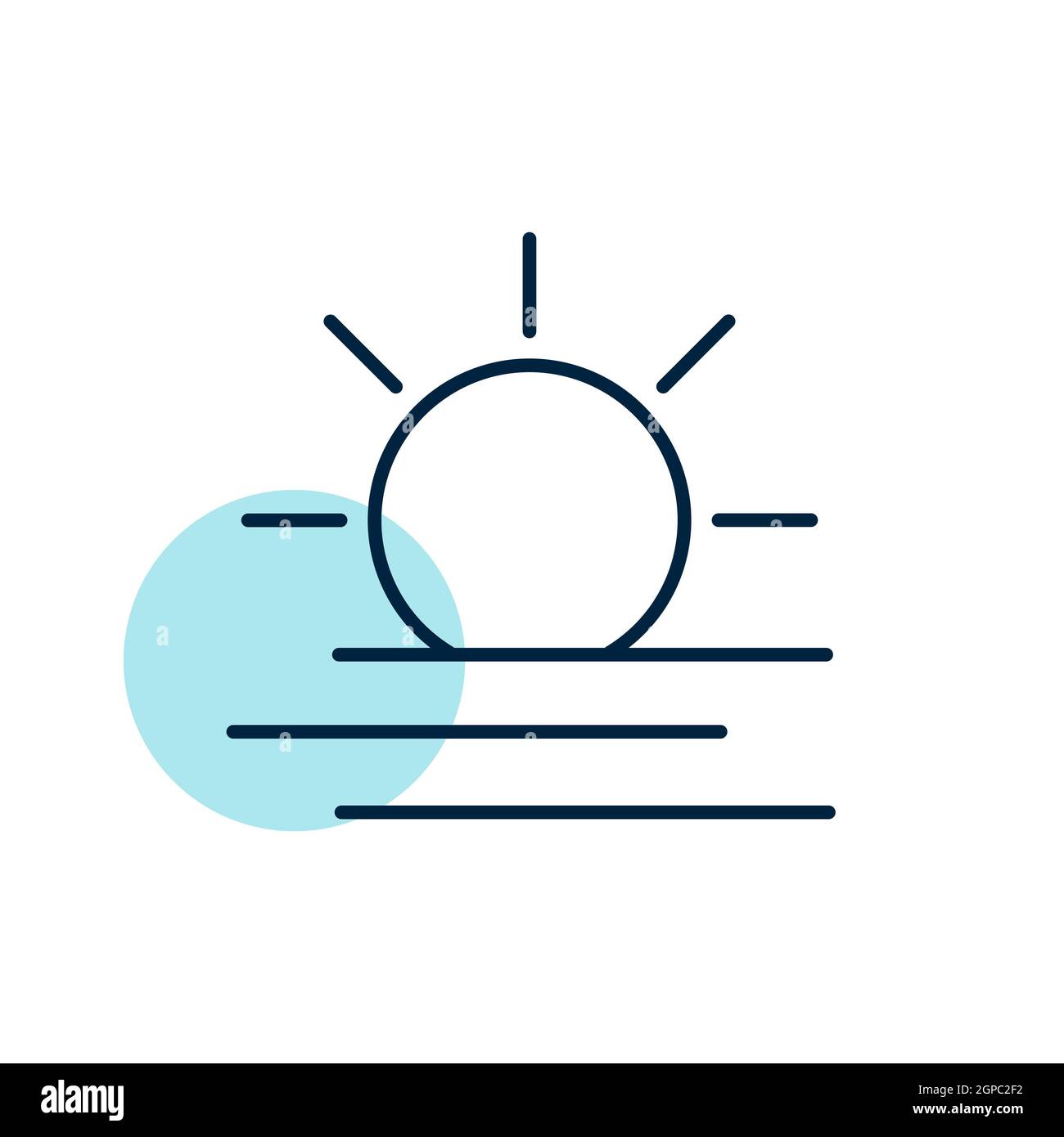 Summer sun heat vector icon. Meteorology sign. Graph symbol for travel ...