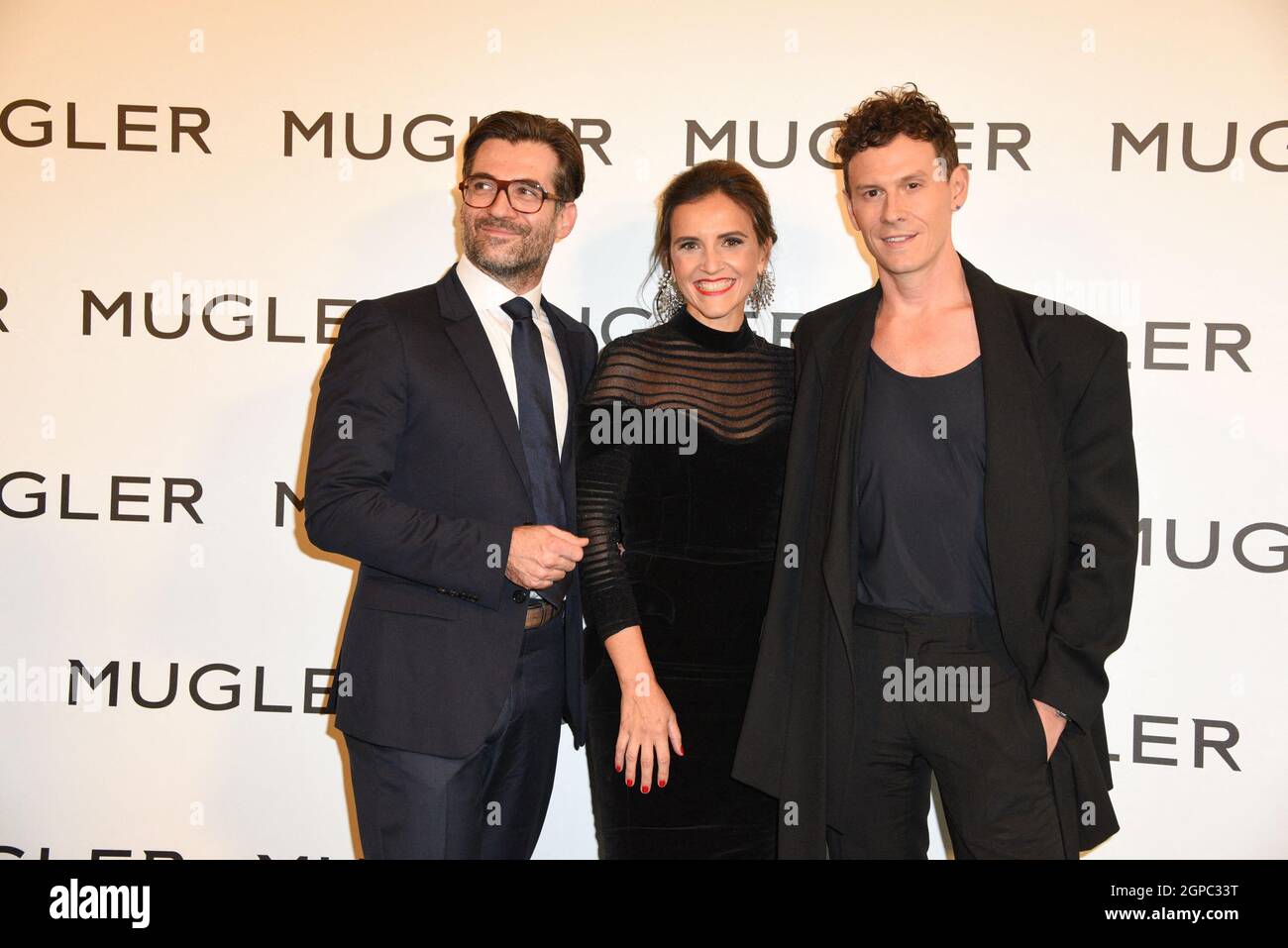 Nicolas Meyers, Sandrine Groslier and Casey Cadwallader arriving at the