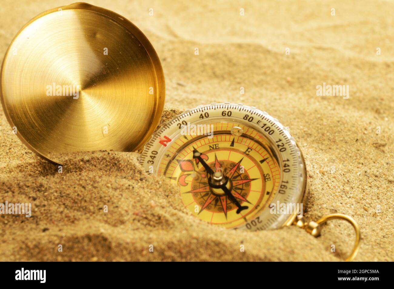 A lost compass buried into the sands below makes it hard to find your