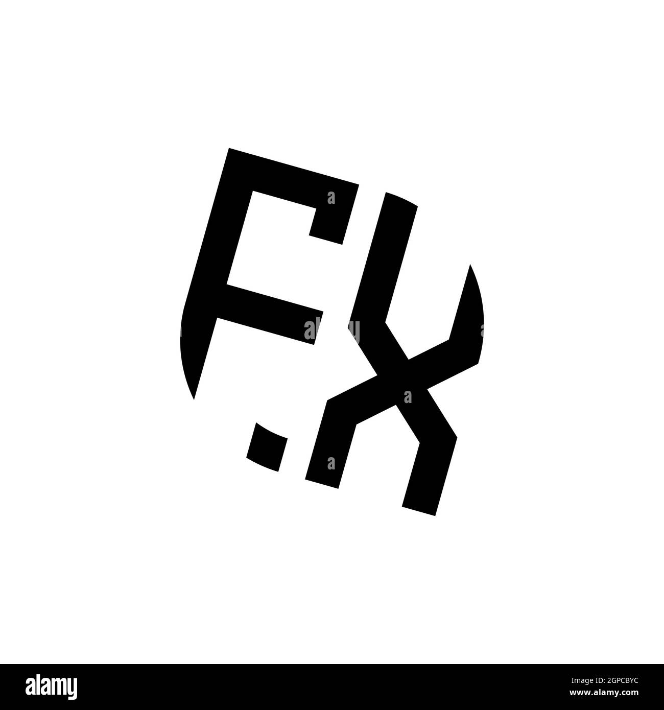 FP logo with golden diamond shape style vector, monogram geometric ...