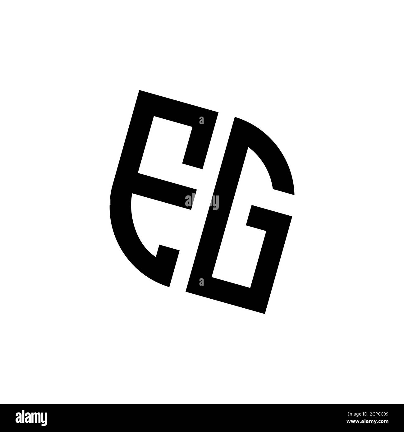 EC logo with golden diamond shape style vector, monogram geometric ...