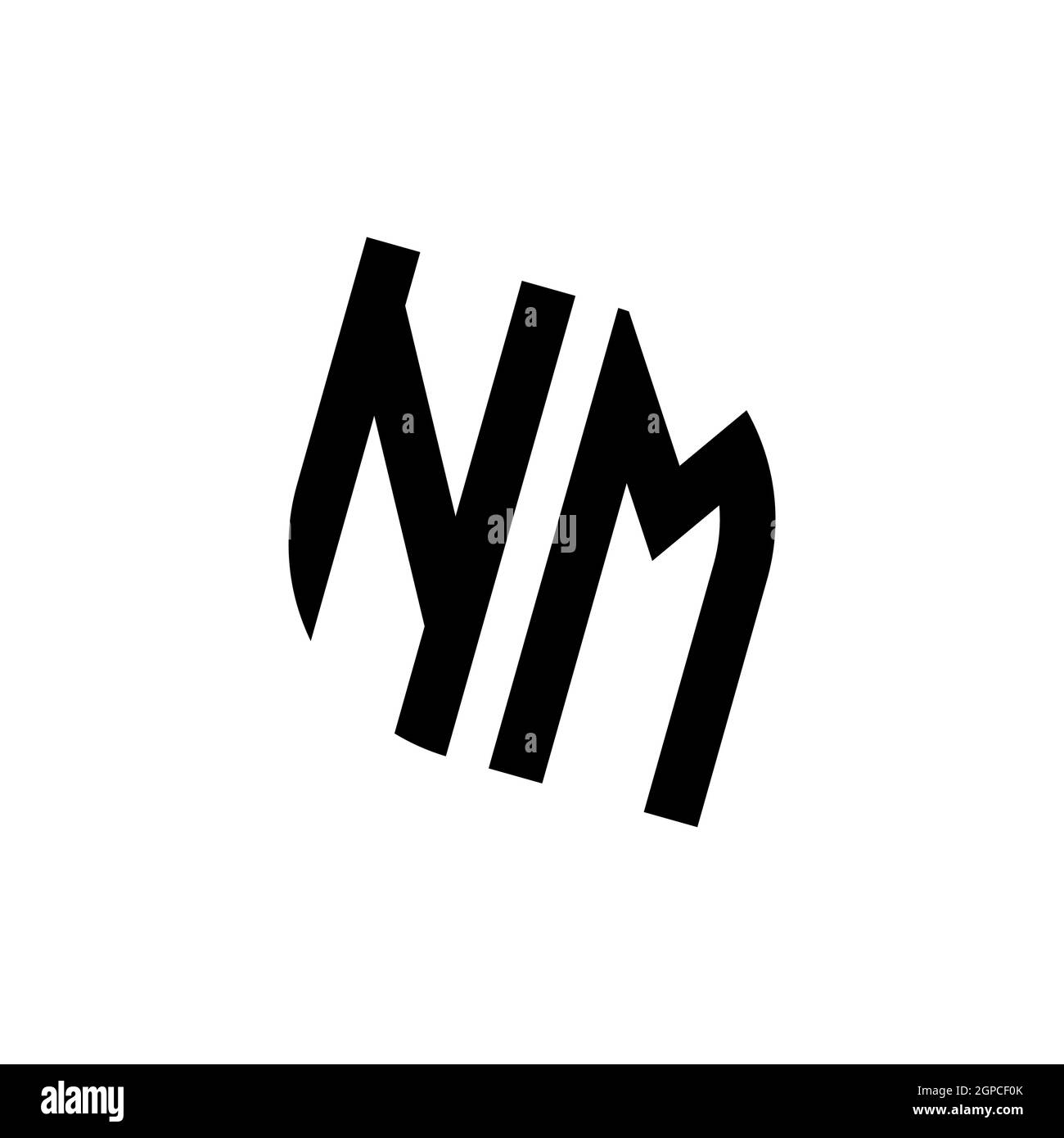 MZ logo with golden diamond shape style vector, monogram geometric ...