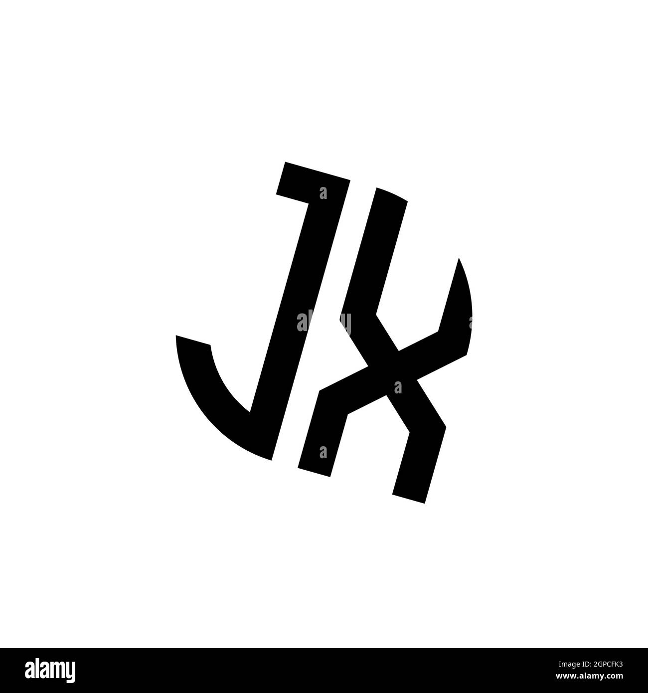 JX logo with geometric shape vector monogram design template isolated ...