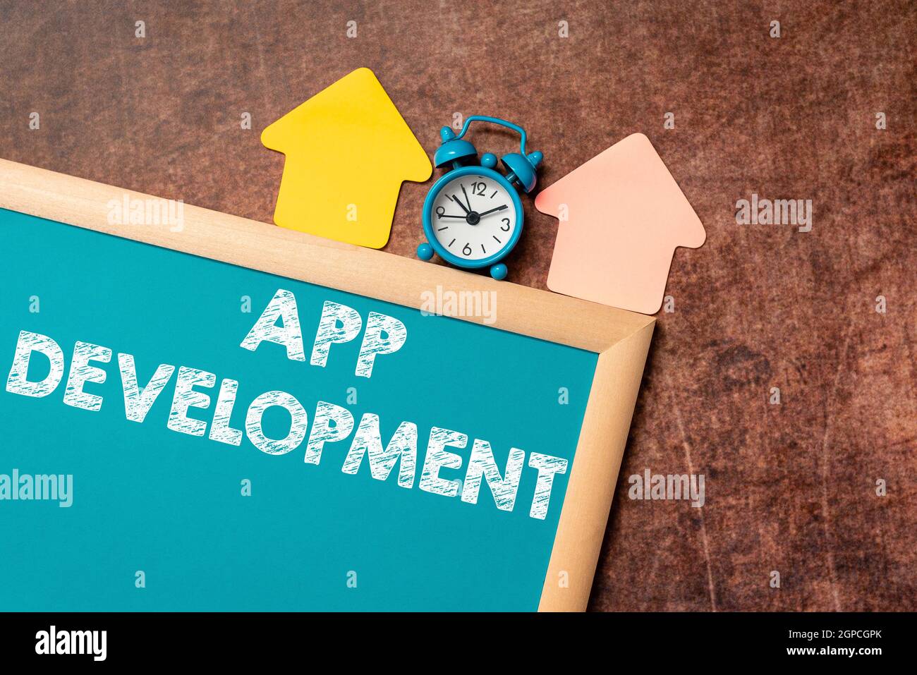 Text caption presenting App Development. Word Written on Development services for awesome mobile and web experiences Time Managment Plans For Stock Photo