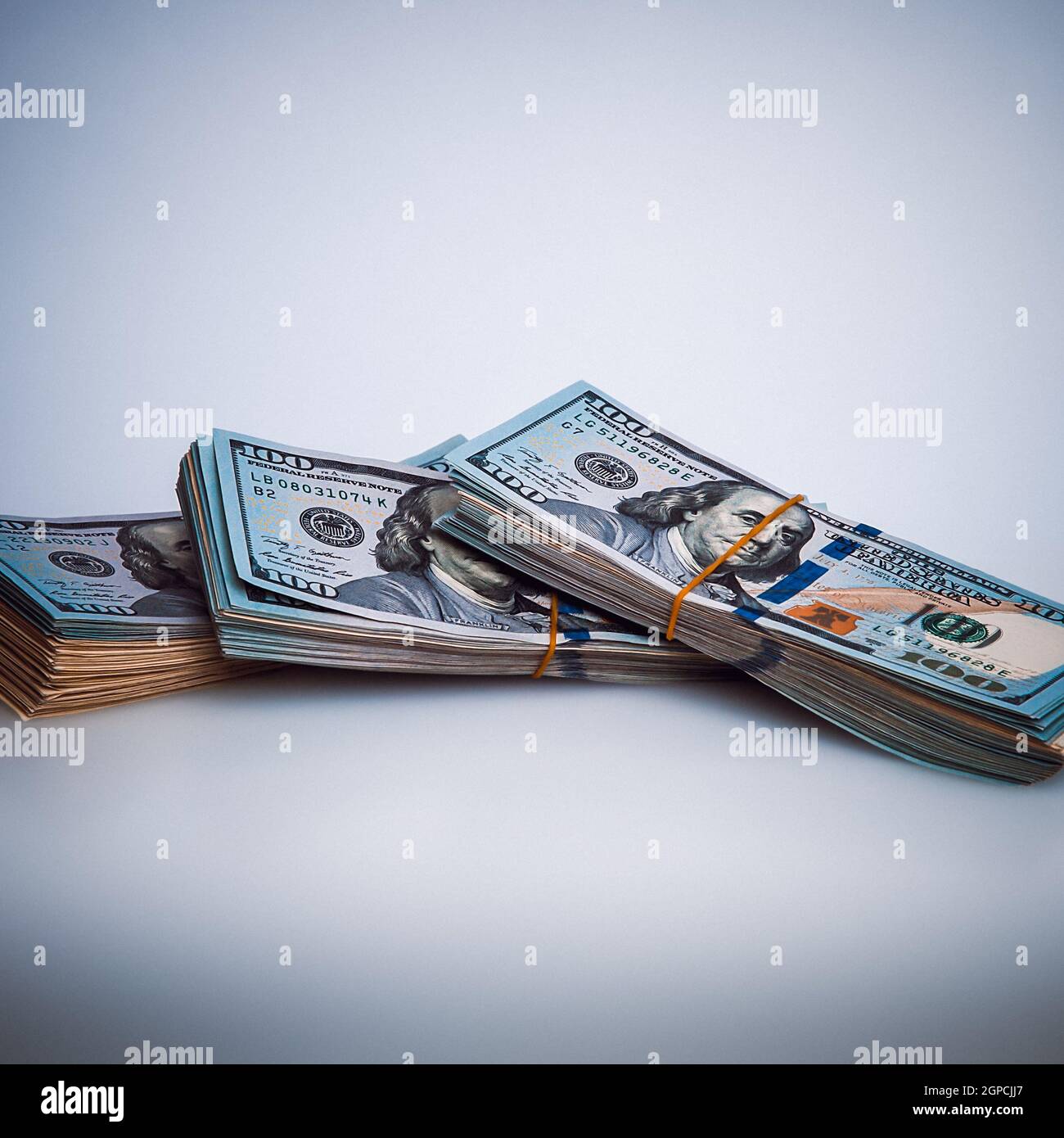 Bundles Of Hundred Dollar Bills High Resolution Stock Photography and ...