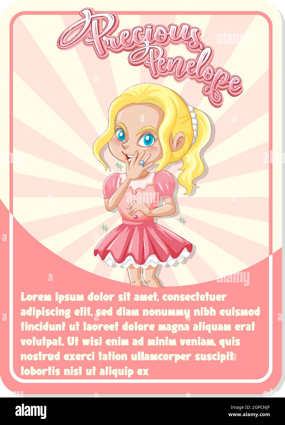 Character game card template with word Precious Penelope Pertaining To Playing Card Template Word
