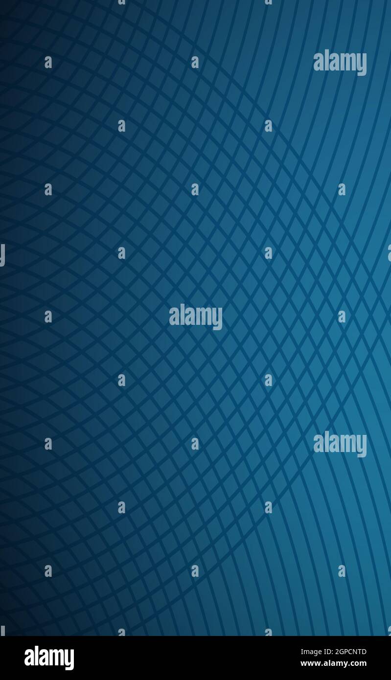 Abstract dark blue background, many curved lines - Vector illustration ...