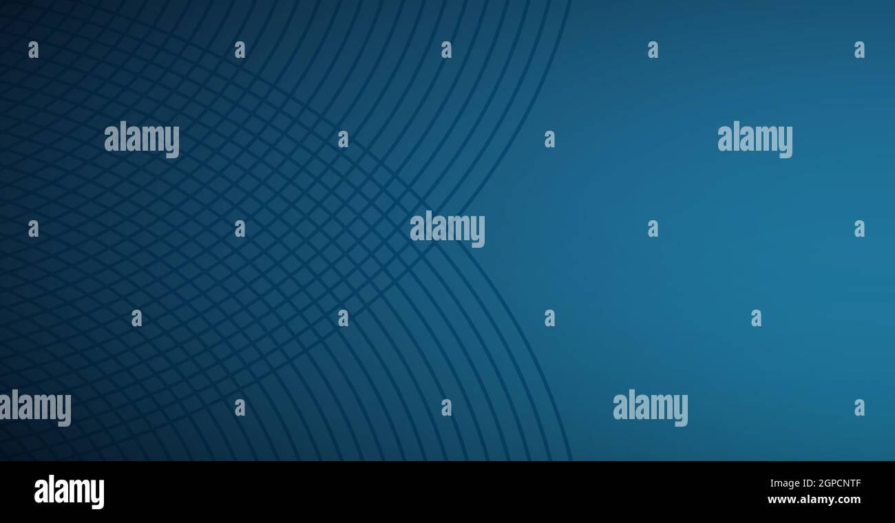 Abstract dark blue background, many curved lines - Vector illustration ...