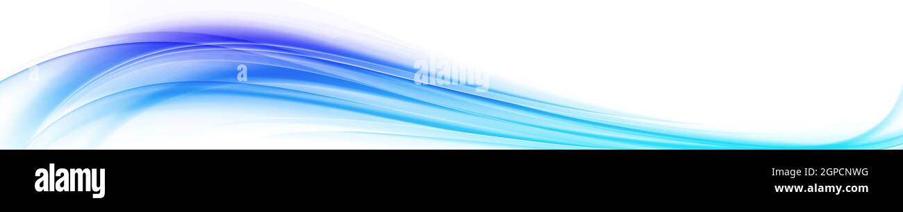 Abstract white background, wavy blue lines - Vector illustration Stock ...