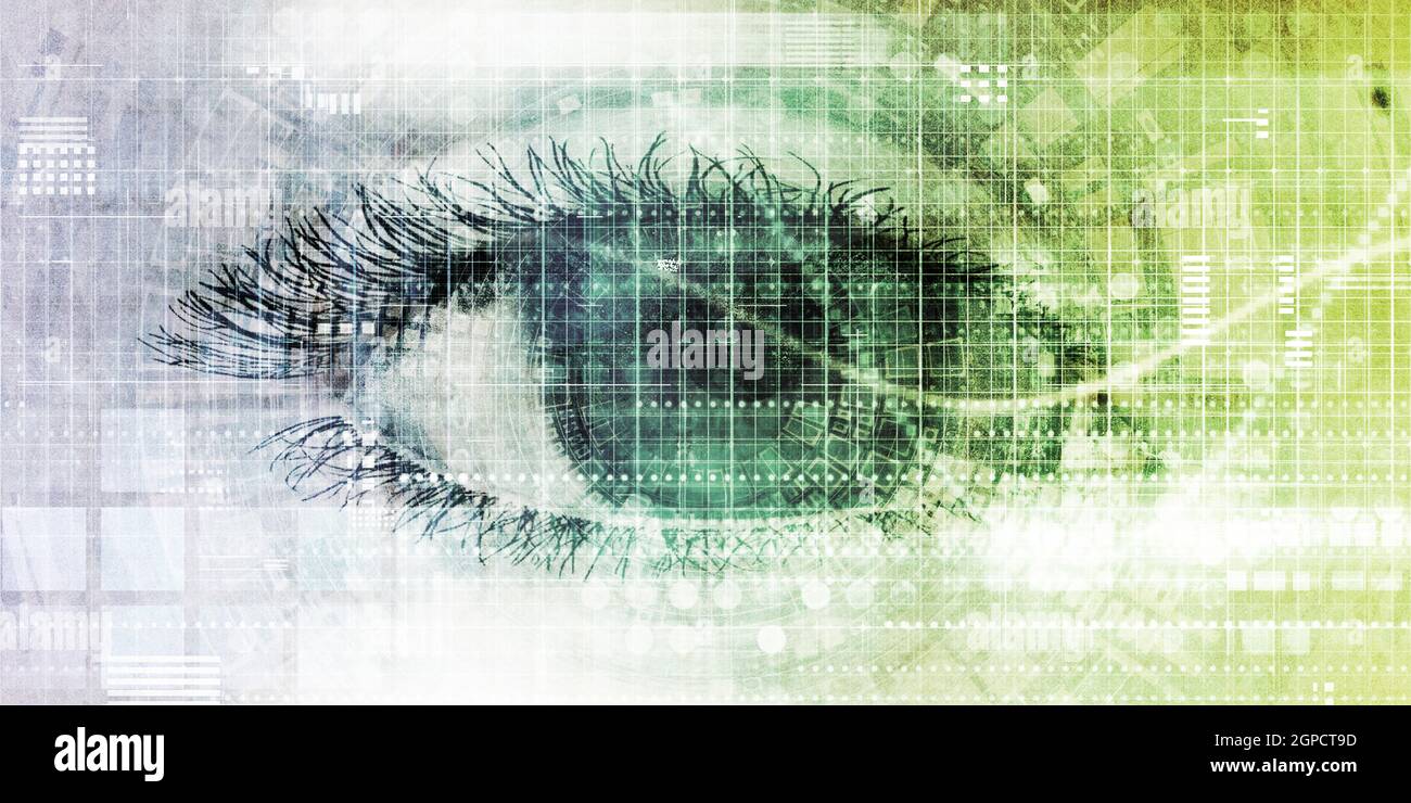 System Integration Technology Futuristic Platform Concept Art Stock Photo