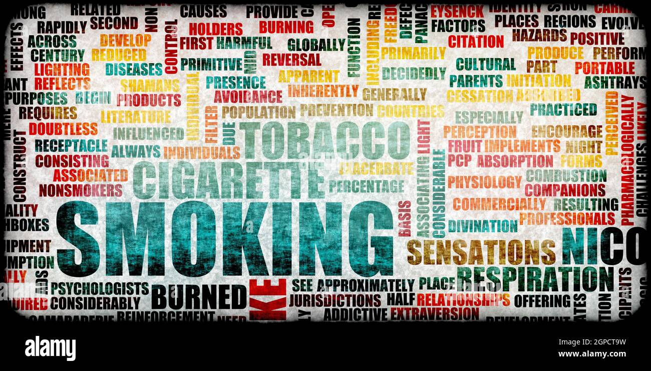 Smoking and Stop Someone from Being a Smoker Stock Photo Alamy