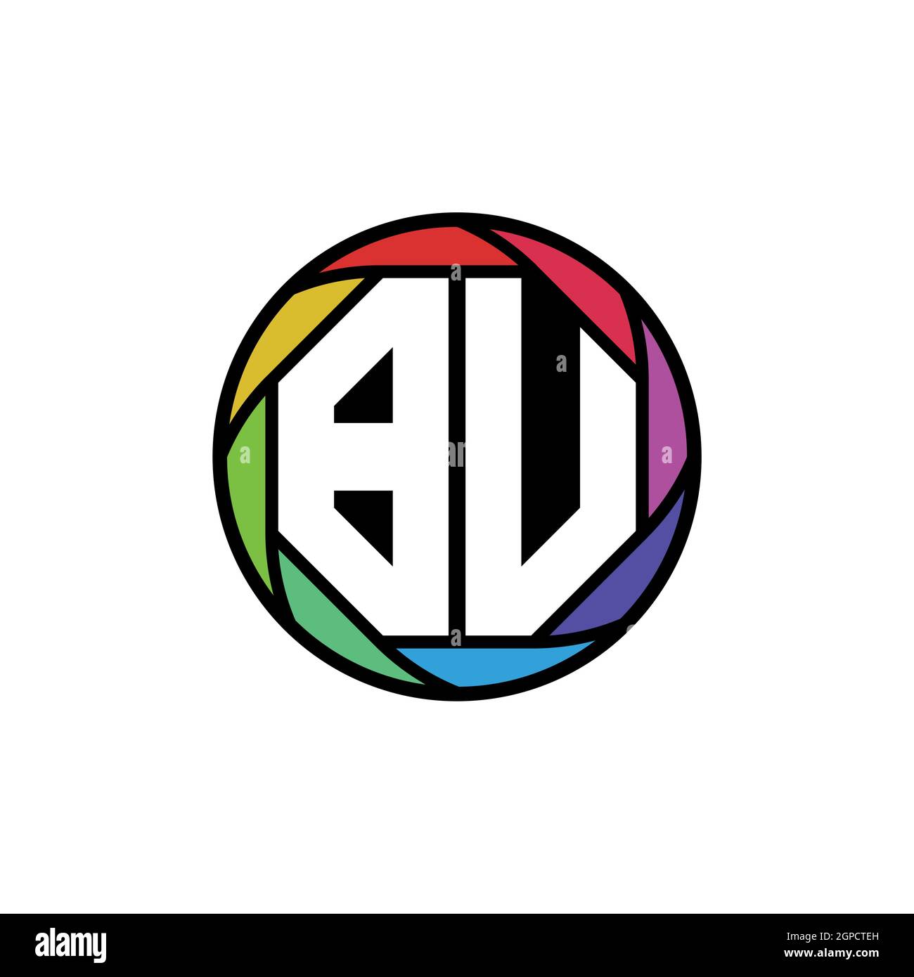 Letter bu vector vectors hi-res stock photography and images - Alamy