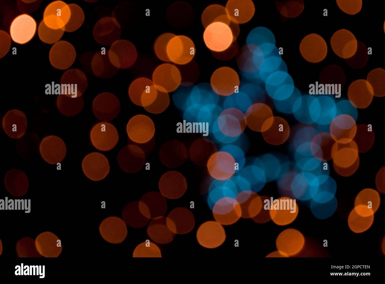 Christmas bokeh with blue star Stock Photo - Alamy